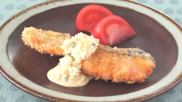 サーモンフライ簡単タルタルソース添えの画像