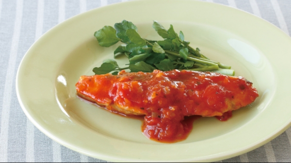 ぶりのトマトソース煮込みの画像