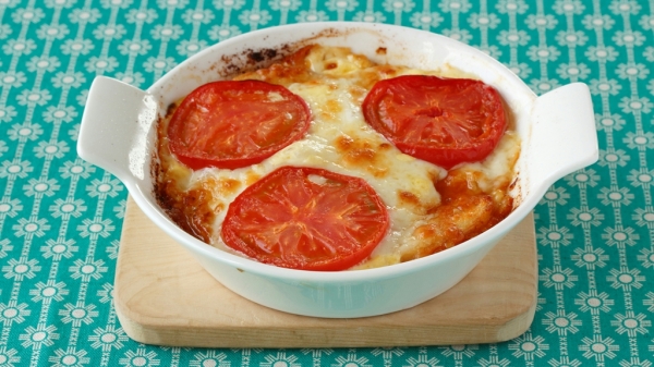 フルーツトマトのバゲットオムレツの画像