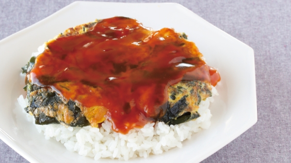 わかめと桜エビの天津飯の画像