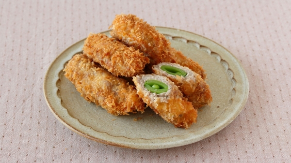 豚肉のスナップえんどう巻きフライの画像