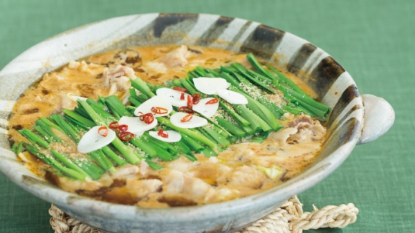 豚バラ肉のもつ鍋風の画像