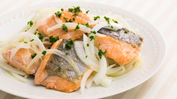 焼き鮭のレモンマリネの画像