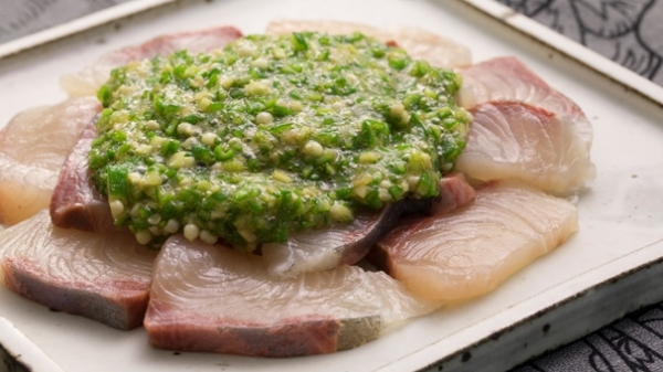 かんぱちのオクラソースがけの画像