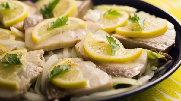 ぶりと野菜のレモン蒸しの画像