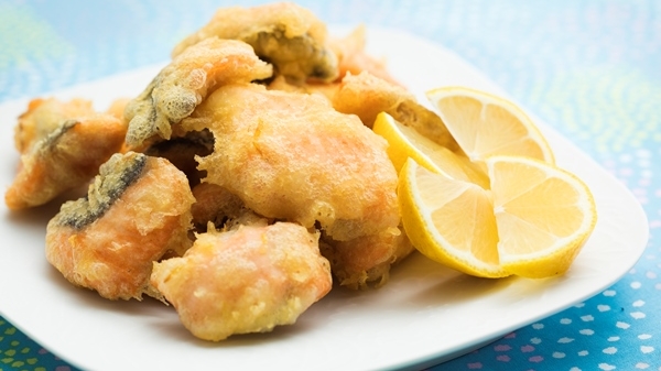 鮭のレモンフリッターの画像