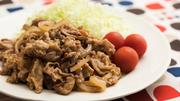 豚肉のソース生姜焼きの画像