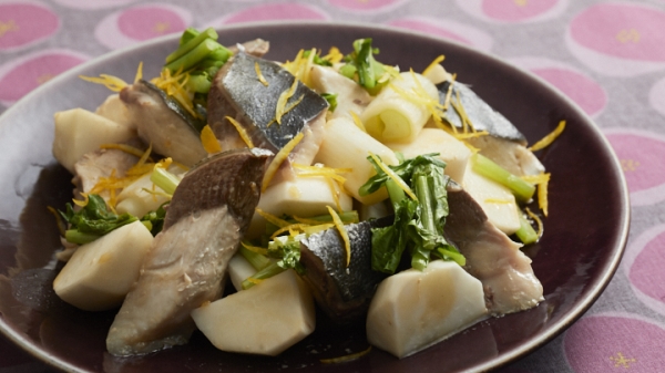 ぶりのレンジ柚香蒸しの画像