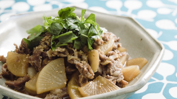 豚小間大根のフライパン蒸しの画像