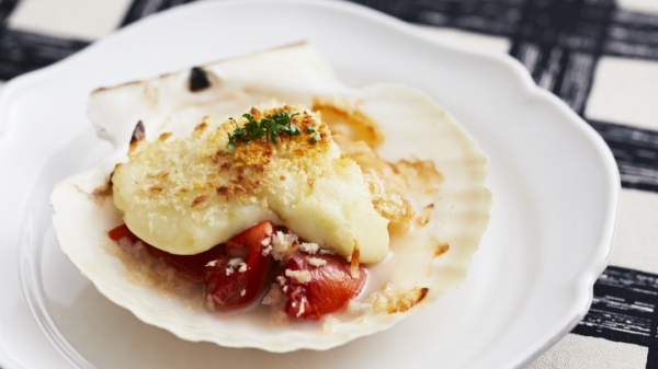 ほたて貝のグラタンの画像