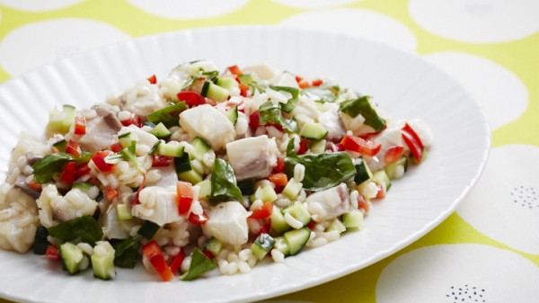 かんぱちともち麦のレモンサラダの画像