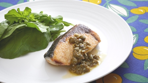 ぶりのソテー　ケッパーソースの画像