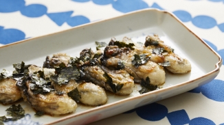 かきのバターしょうゆ磯部焼きの画像
