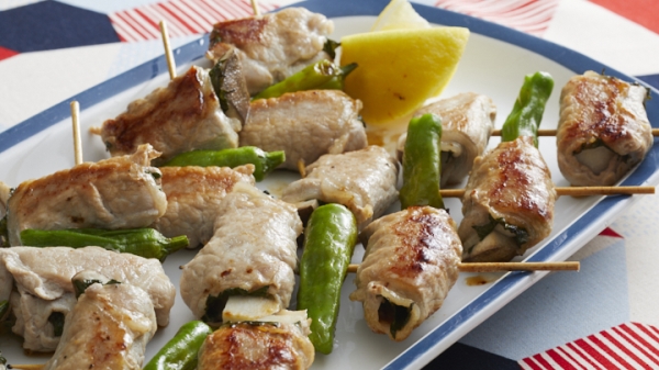 エリンギとししとうの豚巻き串の画像