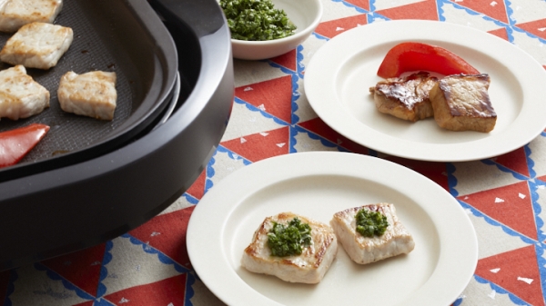 豚焼き肉２種 バルサミコしょうゆ＆ガーリックハーブの画像