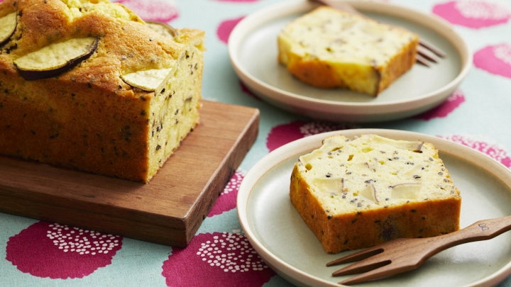 さつまいもの黒ごまパウンドケーキ 顔が見える食品