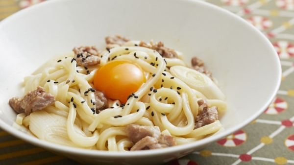 レンチン！月見肉うどんの画像