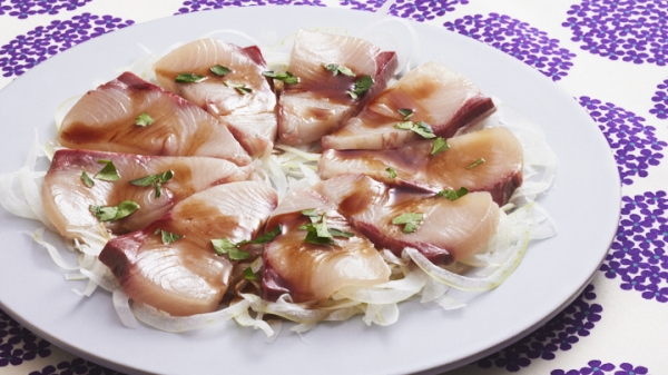 ぶりのハニーバルサミコカルパッチョの画像