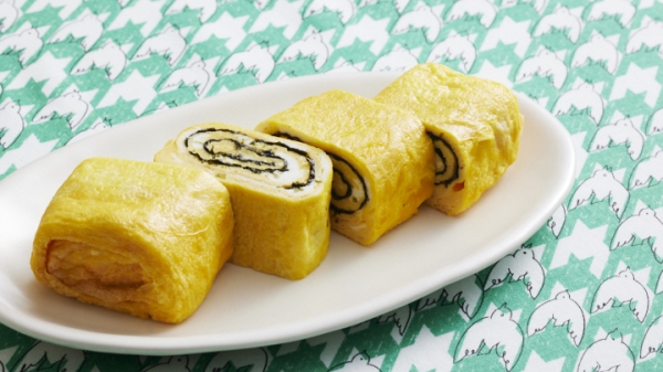 海苔とチーズの卵焼きの画像