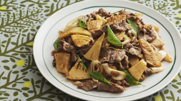 牛肉とたけのこ麻辣炒めの画像