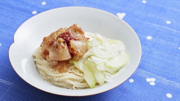 真鯛の梅ダレそうめんの画像