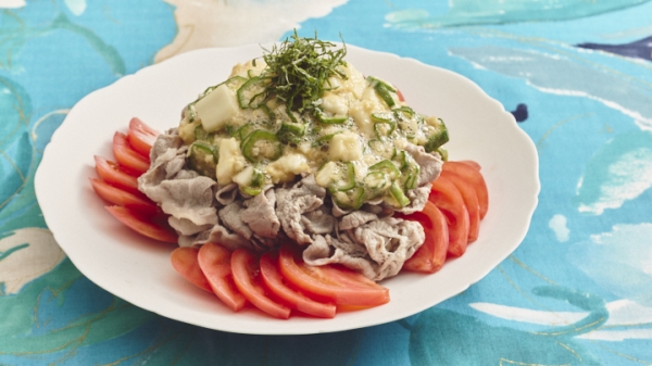 豚しゃぶサラダ　ねばとろ大葉ソースの画像