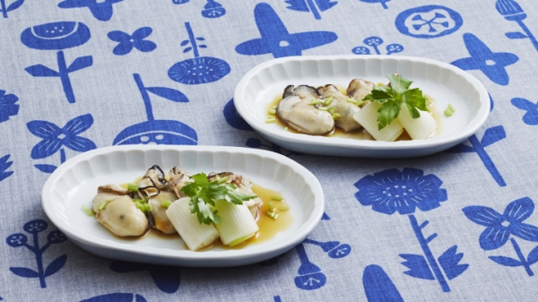 かきの昆布酒蒸し　ゆずしょうゆだれの画像