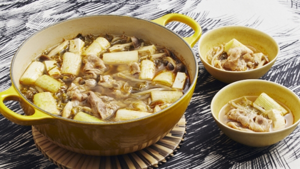 豚しゃぶと豆腐の高菜鍋の画像