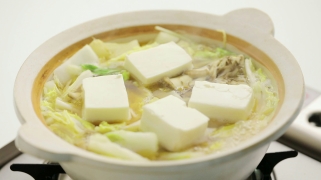おかず湯豆腐 - 顔が見える食品。